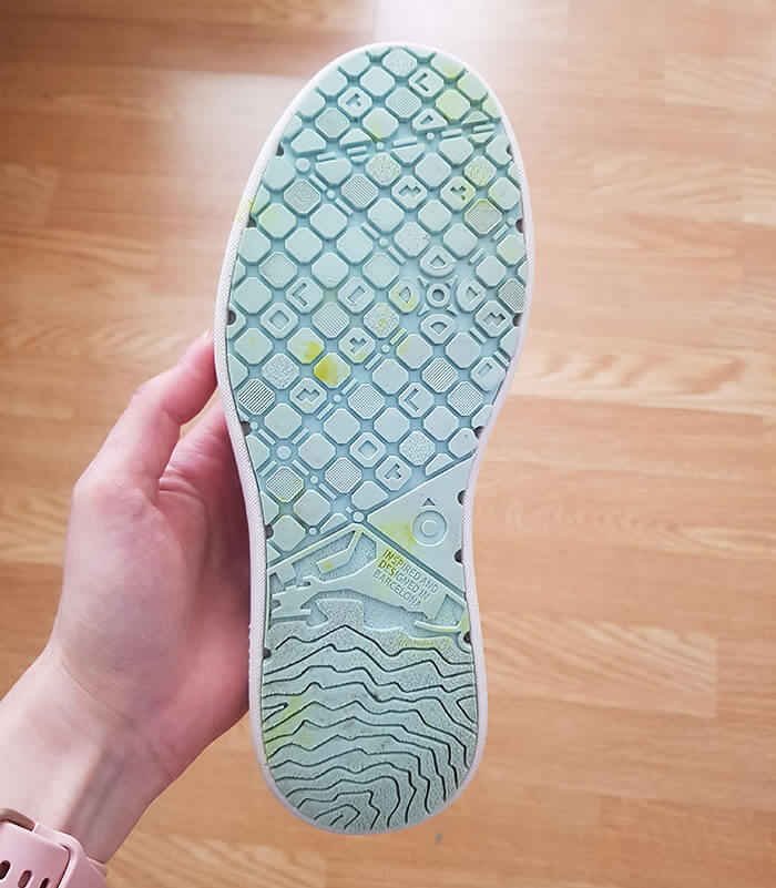 Shoes With A Map Of Barcelona