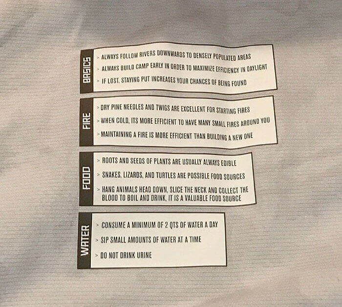 A Jacket With Survival Tips