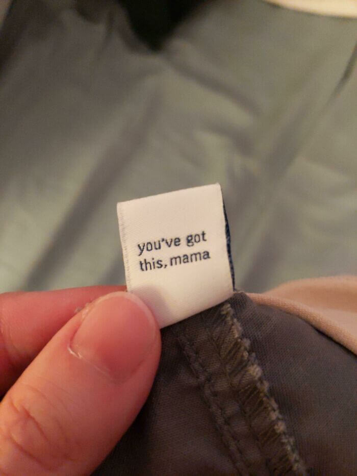 The Tag On These Maternity Shorts Offer Some Motivational Words
