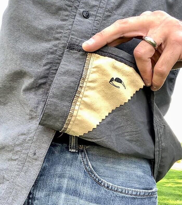 He Discovered A Built-In Lens Cloth